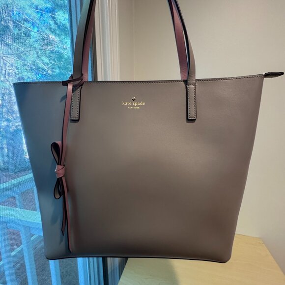 🌹 Kate Spade Lawton Way Rose Tote Bag | Smooth Leather | Great Condition - Picture 3 of 14